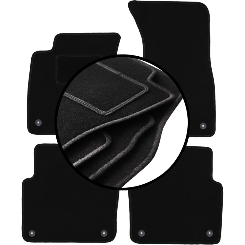 foto del prodotto set completo di tappetini in velluto per audi a8 d3 berlina 2002 2009 