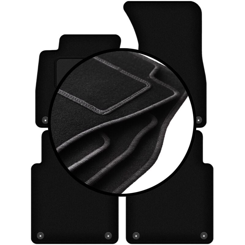 foto del prodotto set completo di tappetini in velluto per audi a8 d3 long 2002 2009 