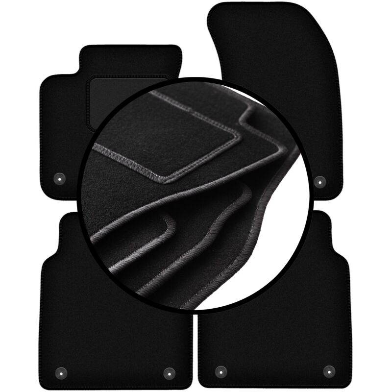 foto del prodotto set completo di tappetini in velluto per audi a8 d4 long 2010 2017 