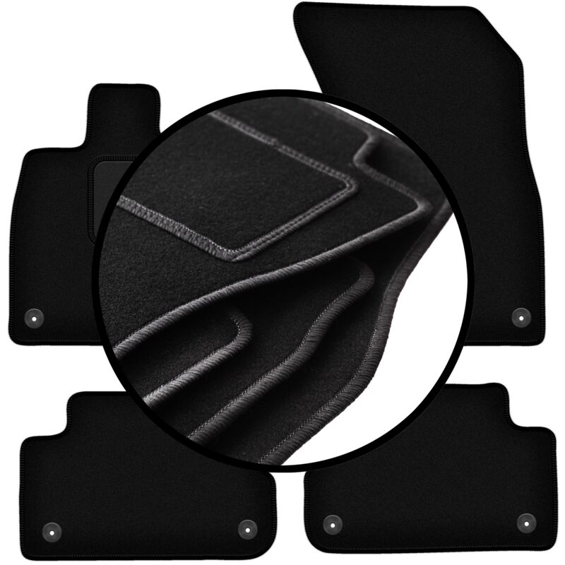 foto del prodotto set completo di tappetini in velluto per audi q5 ii fy f5 suv 2017 
