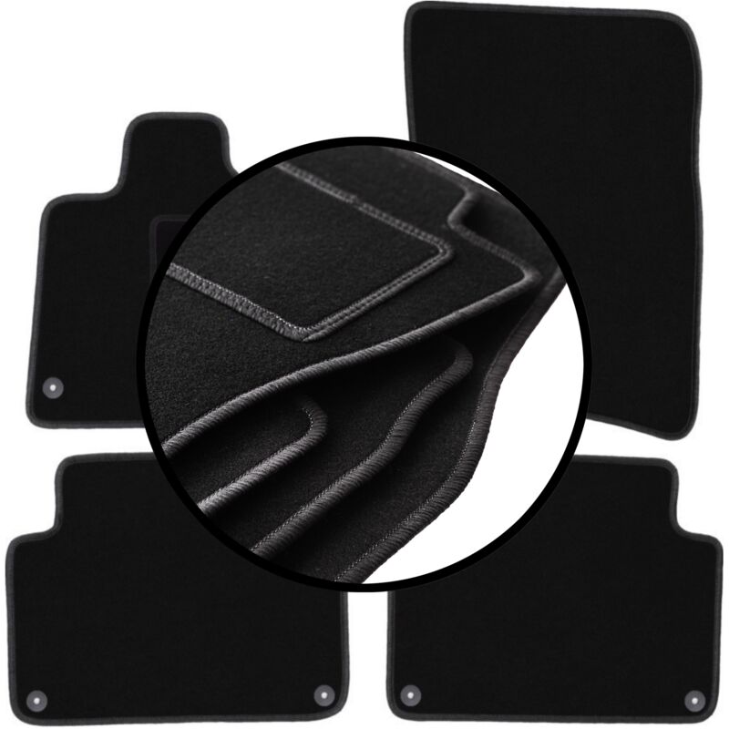 foto del prodotto set completo di tappetini in velluto per audi q7 i 4l suv 2005 2015 