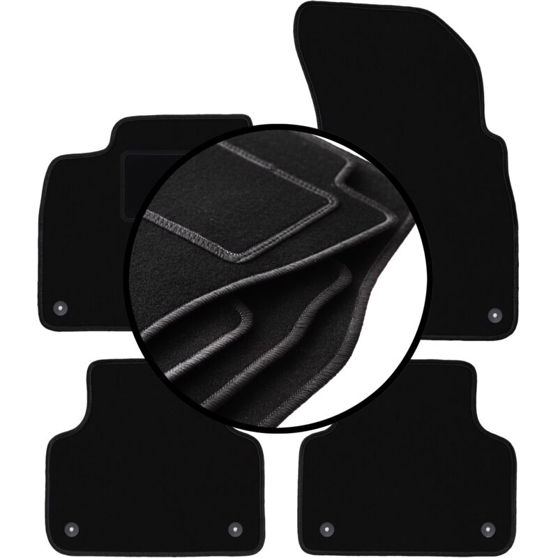 foto del prodotto set completo di tappetini in velluto per audi q7 ii suv 2016 