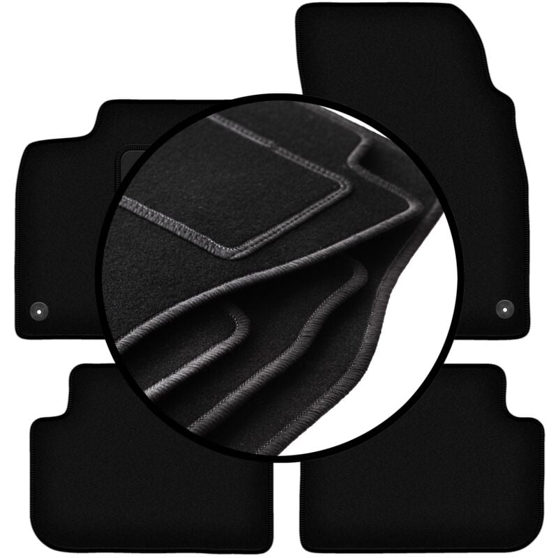 foto del prodotto set completo di tappetini in velluto per audi q8 suv 2020 