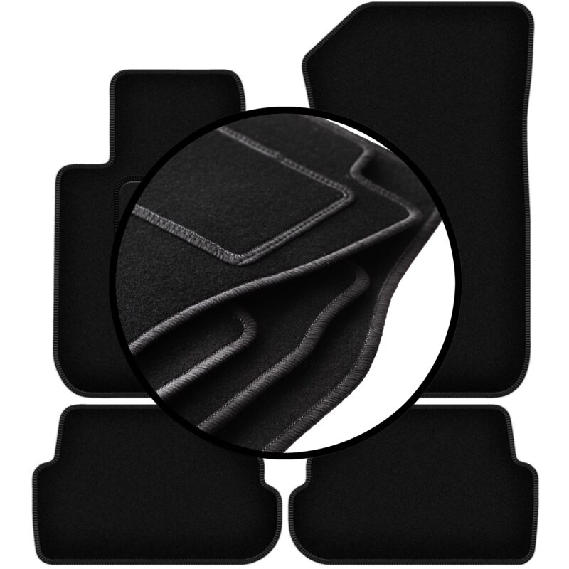 foto del prodotto set completo di tappetini in velluto per bmw 1 e88 decappottabile 2004 2011 