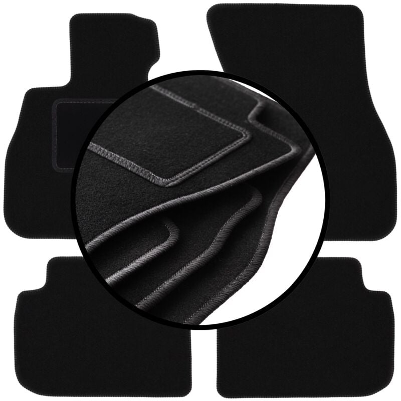 foto del prodotto set completo di tappetini in velluto per bmw 1 f40 hatchback 2019 