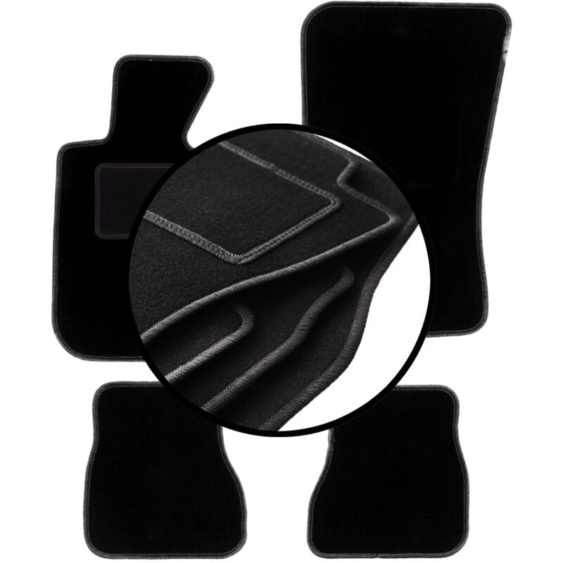 foto del prodotto set completo di tappetini in velluto per bmw 3 e30 decappottabile 1986 1993 
