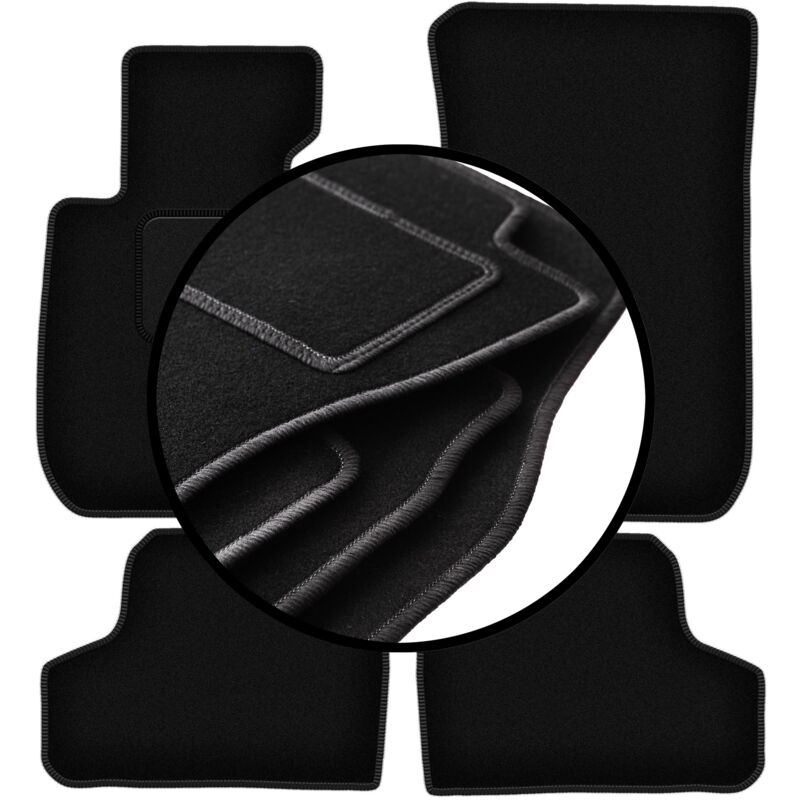 foto del prodotto set completo di tappetini in velluto per bmw 3 e93 decappottabile 2004 2011 