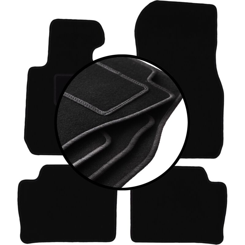 foto del prodotto set completo di tappetini in velluto per bmw 3 f30 berlina 2011 2018 