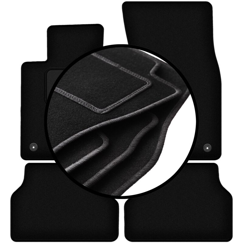 foto del prodotto set completo di tappetini in velluto per bmw 5 e60 rzepy berlina 2003 2010 
