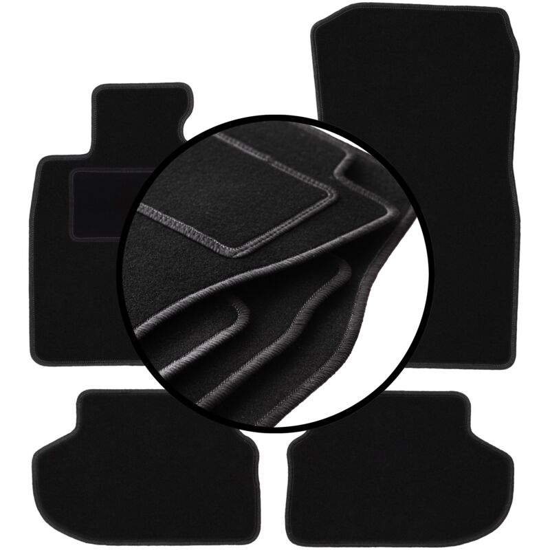foto del prodotto set completo di tappetini in velluto per bmw 5 f10 fl berlina 2013 2017 