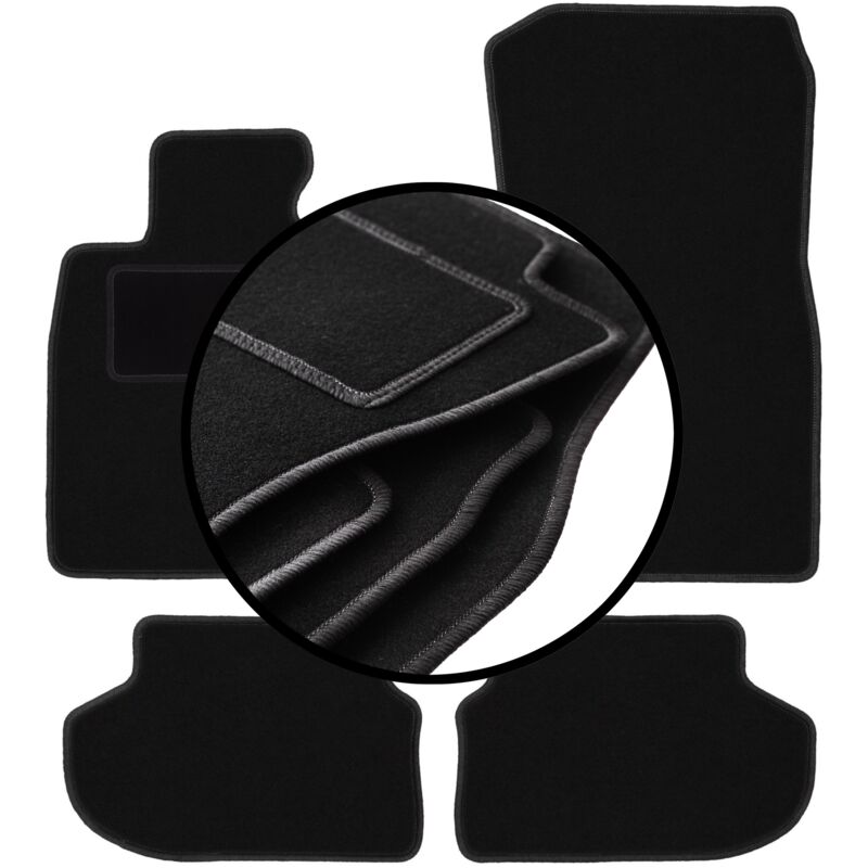 foto del prodotto set completo di tappetini in velluto per bmw 5 f10 fl xdrive berlina 2013 2017 