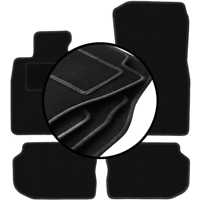 foto del prodotto set completo di tappetini in velluto per bmw 5 f11 xdrive station wagon, touring 2010 2013 