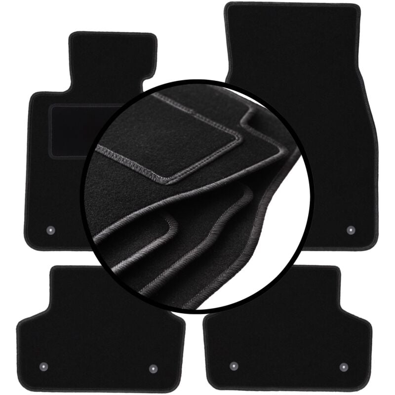 foto del prodotto set completo di tappetini in velluto per bmw 5 g30 berlina 2017 