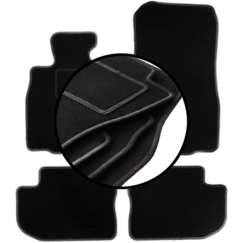foto del prodotto set completo di tappetini in velluto per bmw 6 f06 gran coupe 2012 2019 