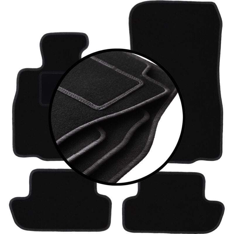 foto del prodotto set completo di tappetini in velluto per bmw 6 f12 cabrio 2011 2018 