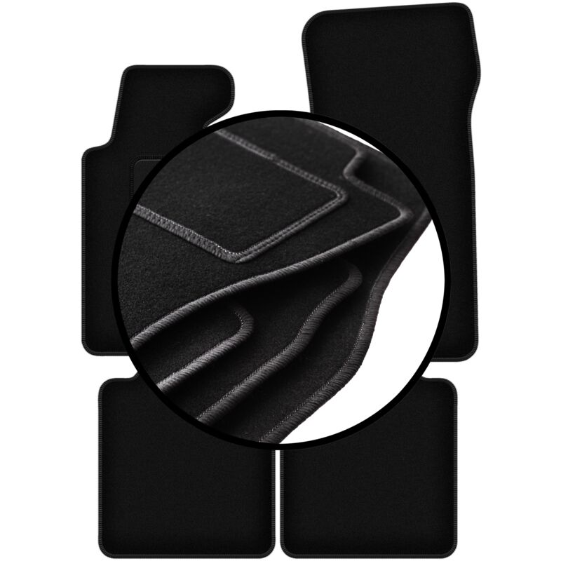foto del prodotto set completo di tappetini in velluto per bmw 7 e32 long 1986 1994 