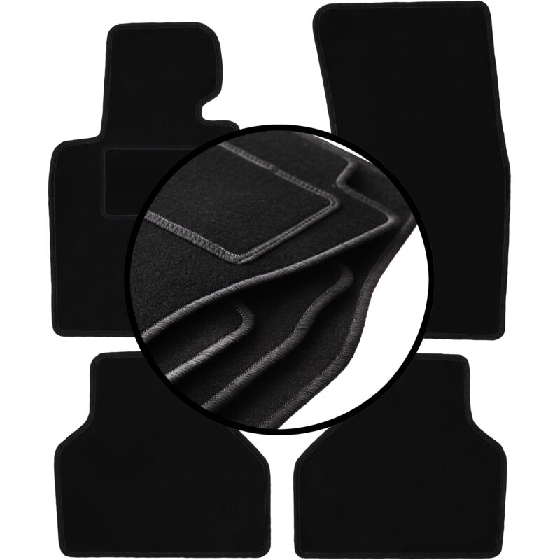 foto del prodotto set completo di tappetini in velluto per bmw 7 e65 berlina 2001 2008 