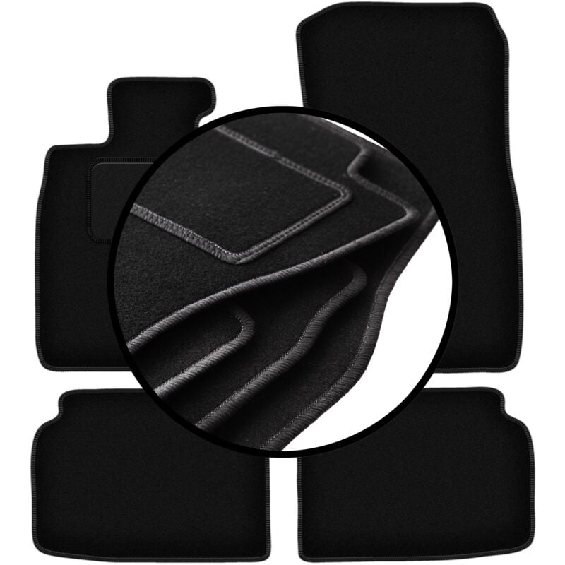 foto del prodotto set completo di tappetini in velluto per bmw 7 f01 berlina 2008 2015 