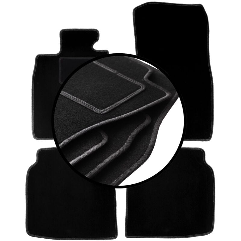 foto del prodotto set completo di tappetini in velluto per bmw 7 f02 berlina 2008 2015 
