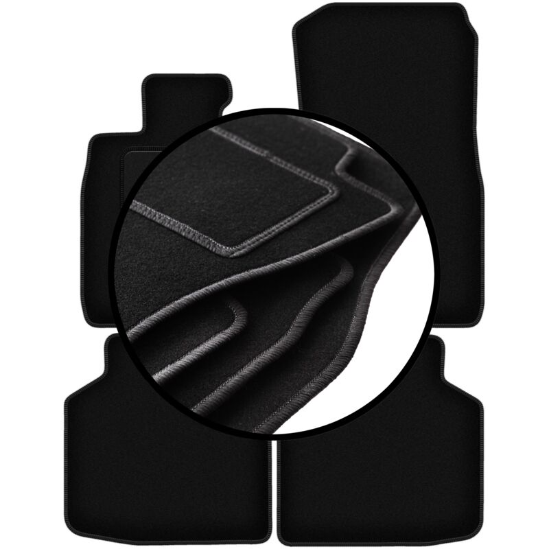 foto del prodotto set completo di tappetini in velluto per bmw 7 f02 xdrive 2008 2015 