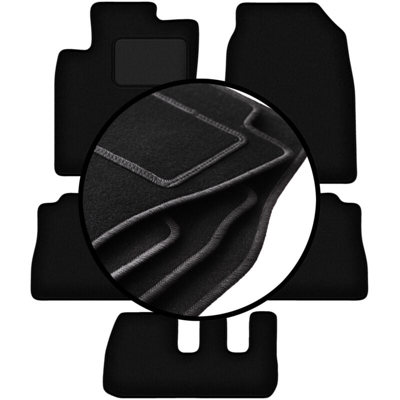 foto del prodotto set completo di tappetini in velluto per chevrolet captiva 7 posti 2006 2017 