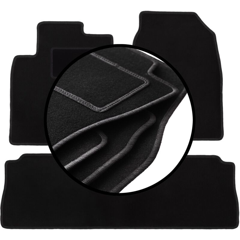 foto del prodotto set completo di tappetini in velluto per chevrolet captiva suv 2006 2017 
