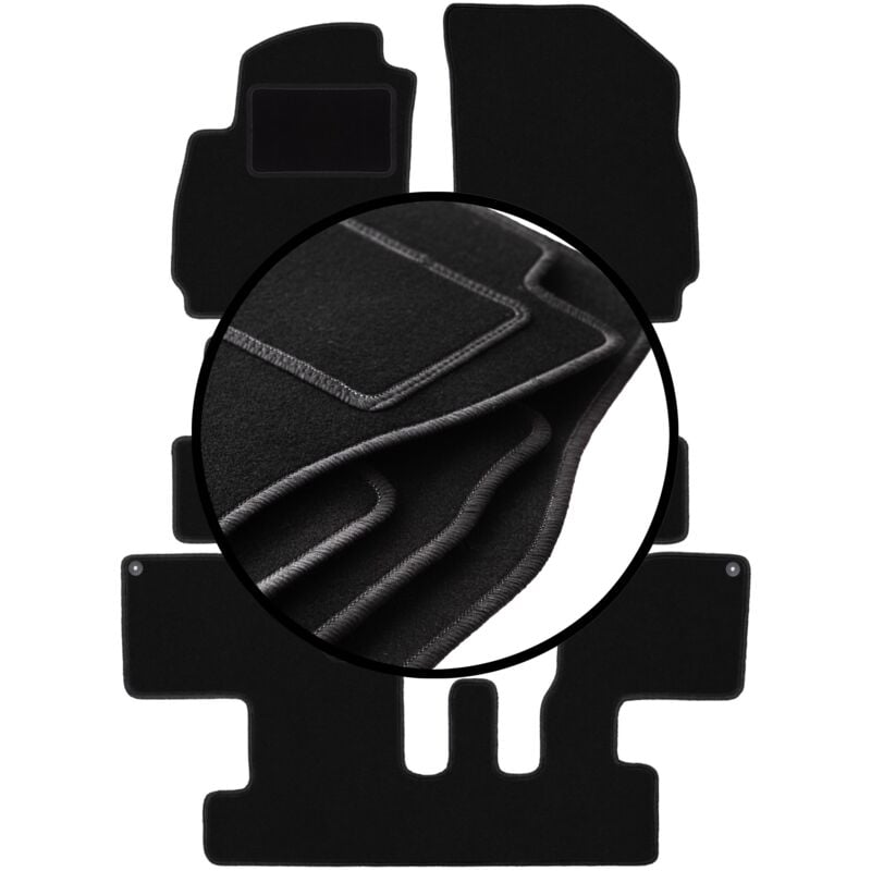 foto del prodotto set completo di tappetini in velluto per chevrolet orlando i minivan 2010 2018 