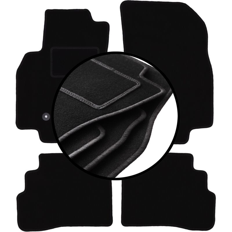 foto del prodotto set completo di tappetini in velluto per chevrolet spark iv hatchback 2015 