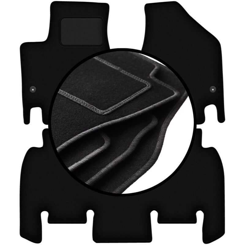 foto del prodotto set completo di tappetini in velluto per chrysler pacifica ru minivan 2016 