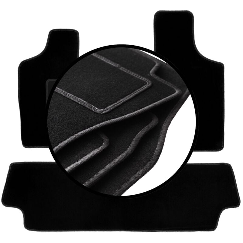 foto del prodotto set completo di tappetini in velluto per chrysler voyager iv minivan 2000 2008 