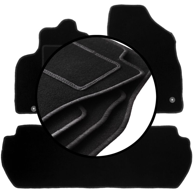 foto del prodotto set completo di tappetini in velluto per citroen berlingo ii multispace 2008 2018 