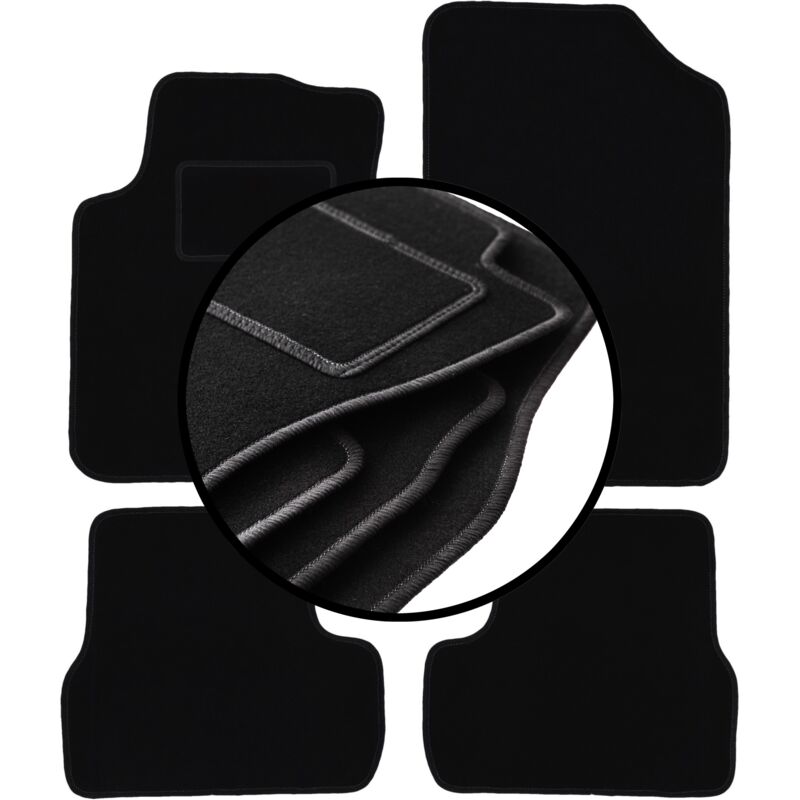 foto del prodotto set completo di tappetini in velluto per citroen c3 i hatchback 2002 2009 