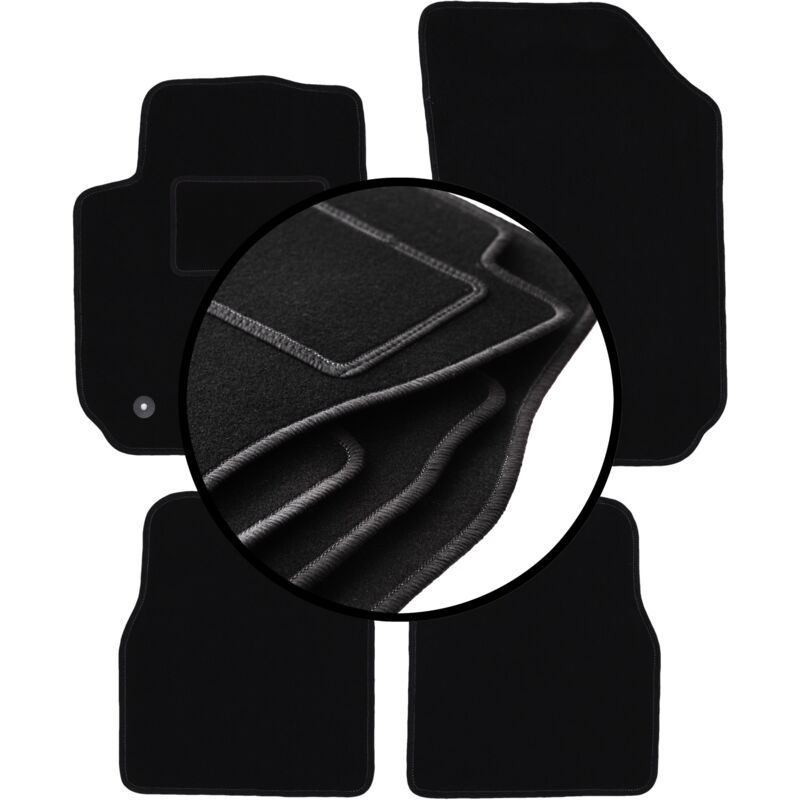 foto del prodotto set completo di tappetini in velluto per citroen c4 cactus crossover 2014 2018 