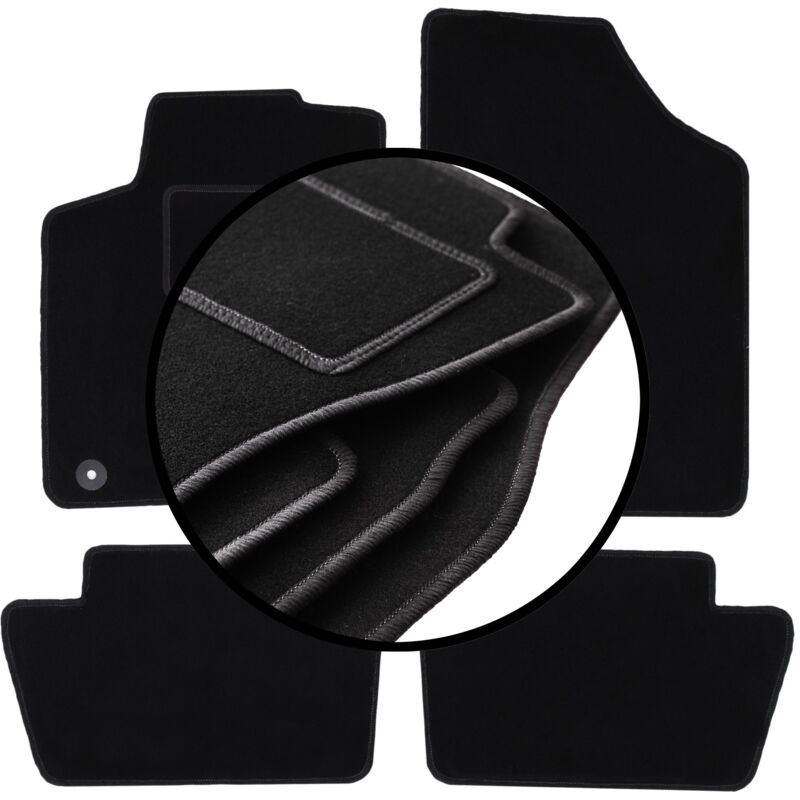 foto del prodotto set completo di tappetini in velluto per citroen c4 i coup , hatchback 2004 2010 