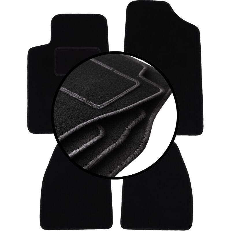 foto del prodotto set completo di tappetini in velluto per citroen c6 berlina 2005 2012 