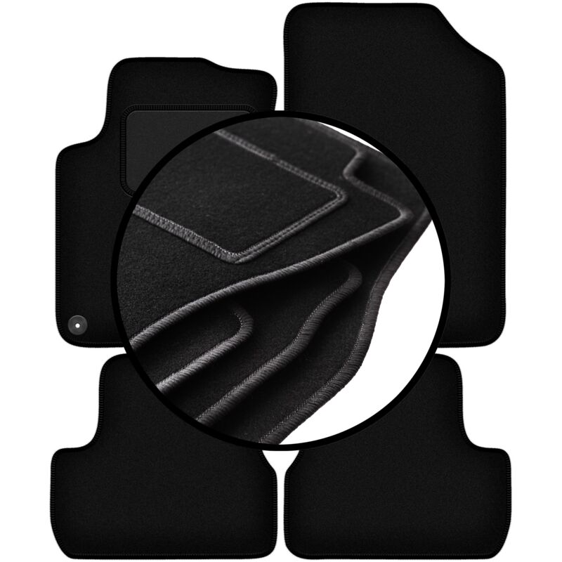 foto del prodotto set completo di tappetini in velluto per citroen ds3 cabrio 2015 