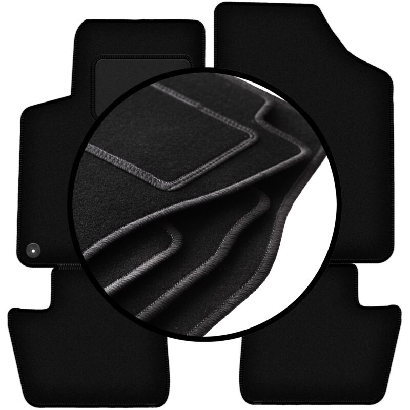 foto del prodotto set completo di tappetini in velluto per citroen ds4 hatchback 2011 2015 