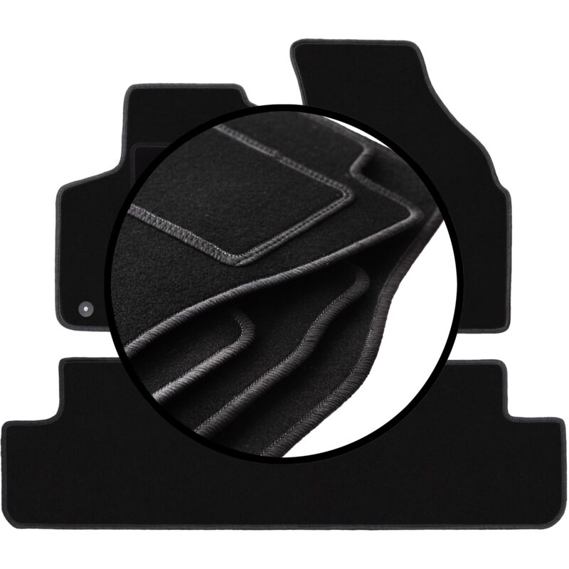 foto del prodotto set completo di tappetini in velluto per daewoo rezzo minivan 2000 2011 