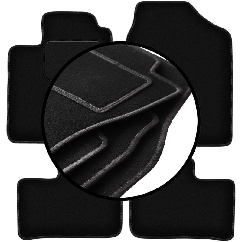 foto del prodotto set completo di tappetini in velluto per daihatsu cuore vi hatchback 2003 2007 