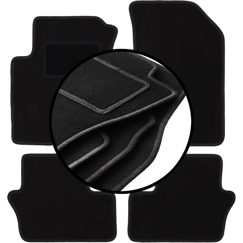 foto del prodotto set completo di tappetini in velluto per dodge caliber hatchback 2006 2011 