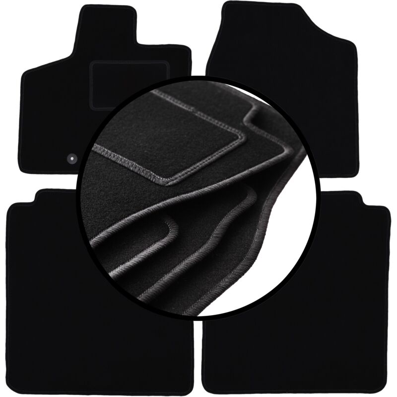 foto del prodotto set completo di tappetini in velluto per dodge caravan iv minivan 2008 2016 