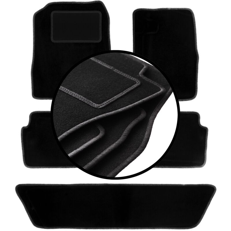 foto del prodotto set completo di tappetini in velluto per dodge durango ii suv 2002 2010 