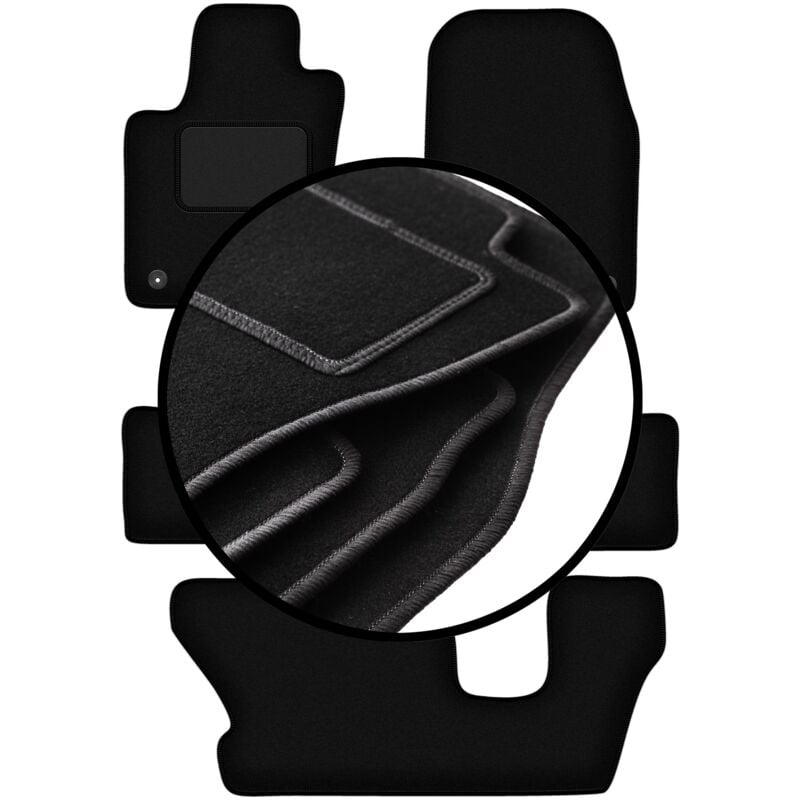 foto del prodotto set completo di tappetini in velluto per dodge durango iii 7 posti 2010 2020 