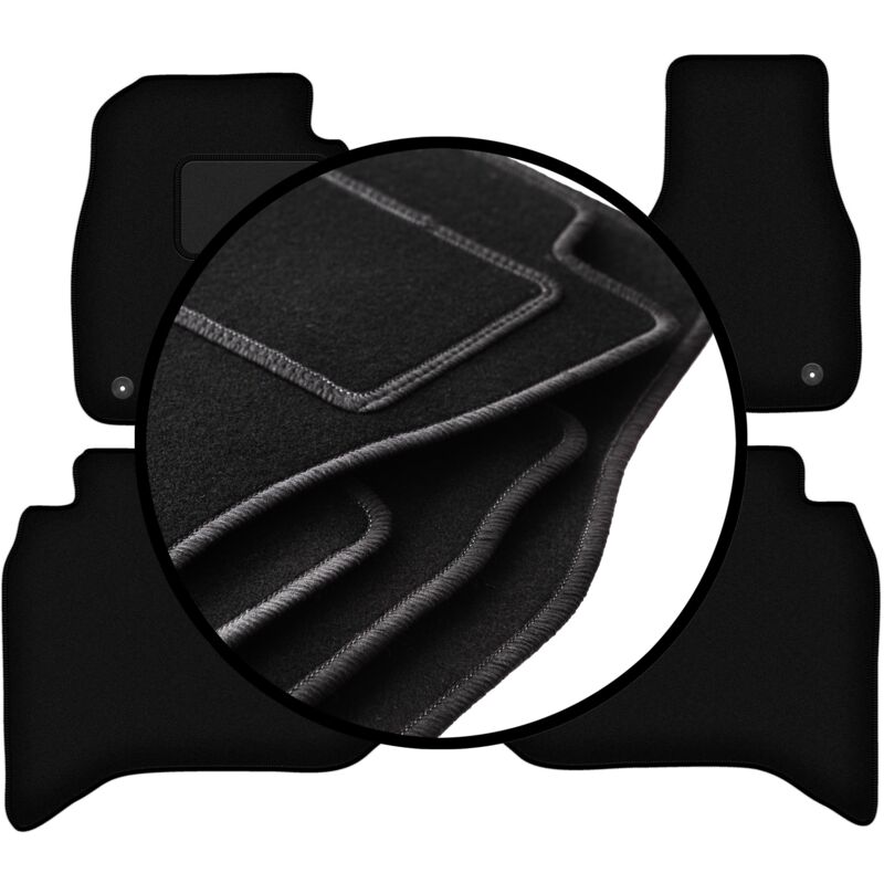 foto del prodotto set completo di tappetini in velluto per dodge ram ds dj 1500 pick up 2012 2020 