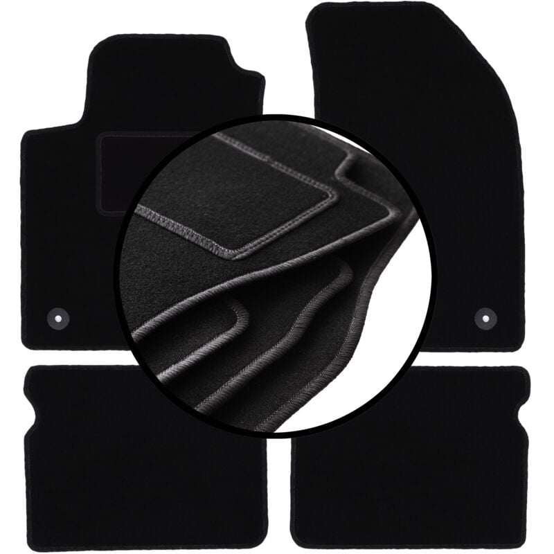 foto del prodotto set completo di tappetini in velluto per fiat bravo ii hatchback 2007 2012 