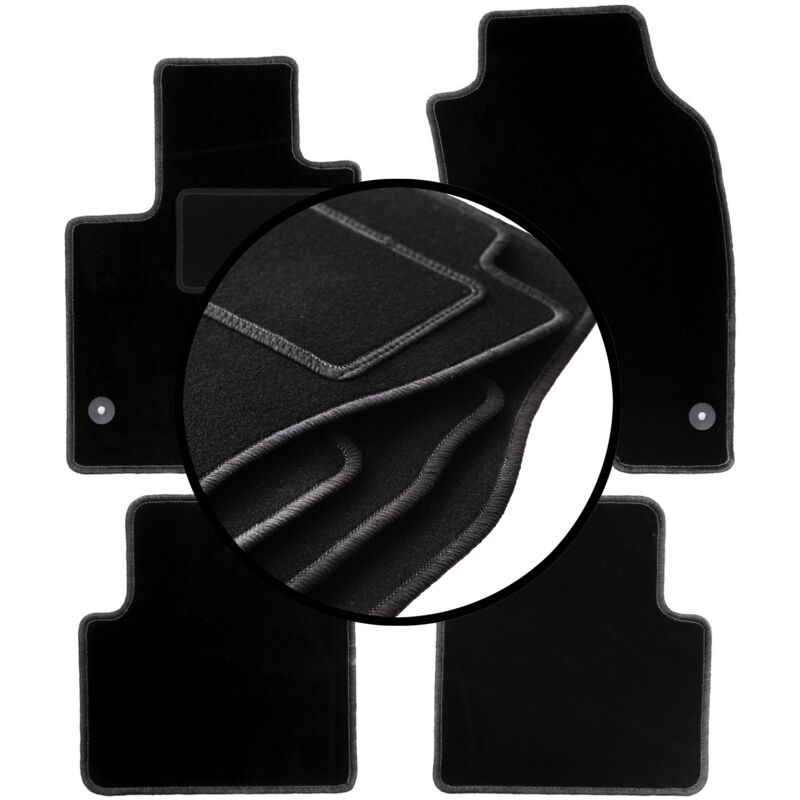foto del prodotto set completo di tappetini in velluto per fiat panda iii hatchback 2012 