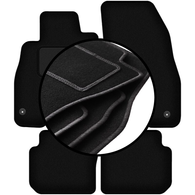 foto del prodotto set completo di tappetini in velluto per fiat punto 12 hatchback 2012 2018 
