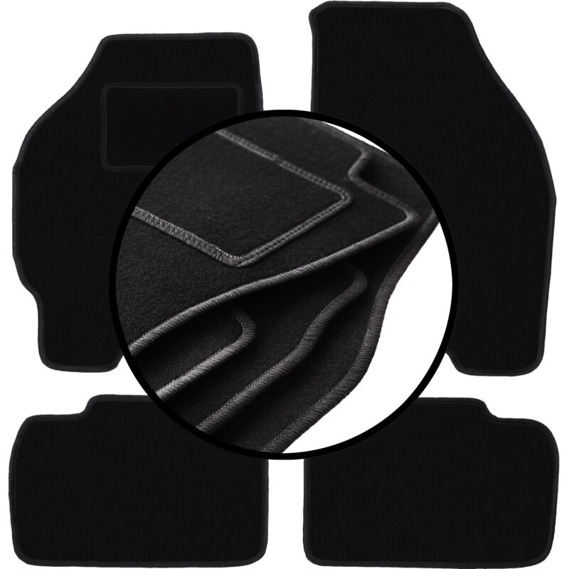 foto del prodotto set completo di tappetini in velluto per fiat punto ii hatchback 1999 2010 