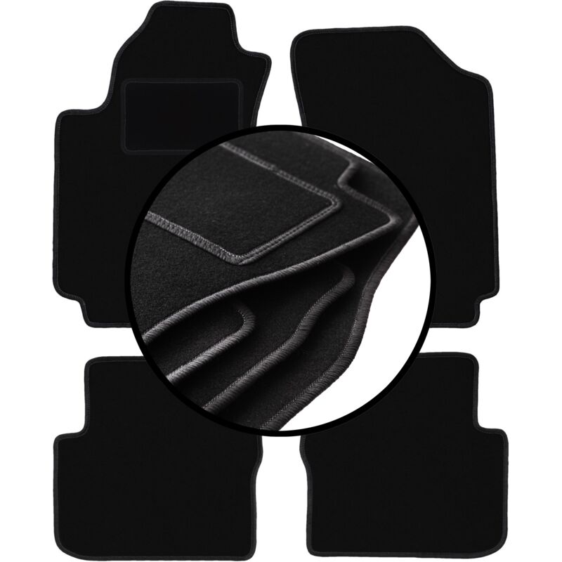 foto del prodotto set completo di tappetini in velluto per fiat stilo hatchback, station wagon 2000 2008 