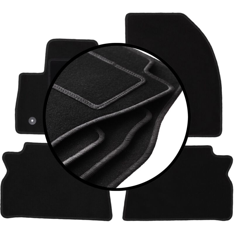 foto del prodotto set completo di tappetini in velluto per ford c max mk2 minivan 2011 2015 